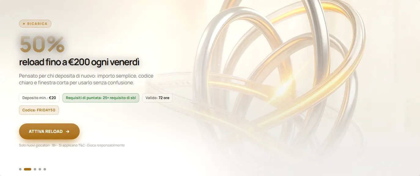 Spinplatinum Casino — 100% fino a 500 € + 200 giri gratis